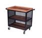 Angela Metal Serving Trolley Black - 96 x 50 x 96h cm